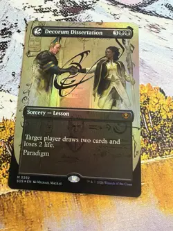 Foil -Decorum Dissertation (Borderless) - 292 / NM / English MTG - Image 2