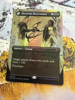 Foil -Decorum Dissertation (Borderless) - 292 / NM / English MTG - Image 3