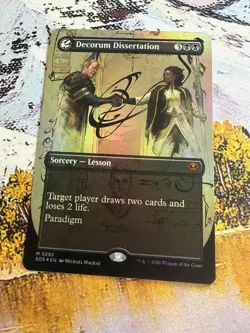 Foil -Decorum Dissertation (Borderless) - 292 / NM / English MTG - Image 4