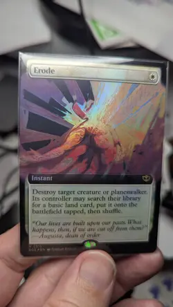 1x ERODE Extended Art Foil Rare MTG Secrets of Strixhaven Magic MTG x1 - Image 1