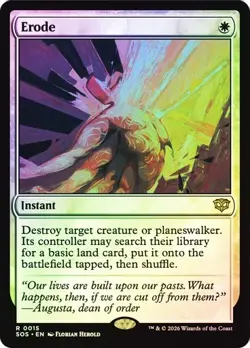 MTG Secrets of Strixhaven Erode Foil 0015 - Image 1