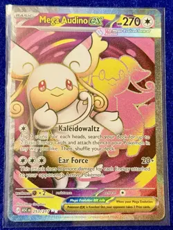 Pokemon TCG Mega Audino EX 253/217 ASC Ascended Heroes Full Art Card - NM - Image 1