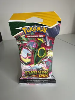 Pokemon TCG: Sword & Shield - Evolving Skies Sleeved Booster Pack - Rayquaza 820650808784 - Image 1