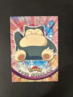 2000 Topps Pokemon TV #143 Snorlax Animation Series 3 Non Holo Blue Label LP - Image 1