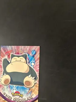 2000 Topps Pokemon TV #143 Snorlax Animation Series 3 Non Holo Blue Label LP - Image 2
