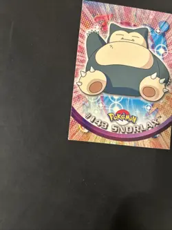 2000 Topps Pokemon TV #143 Snorlax Animation Series 3 Non Holo Blue Label LP - Image 4