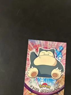 2000 Topps Pokemon TV #143 Snorlax Animation Series 3 Non Holo Blue Label LP - Image 5