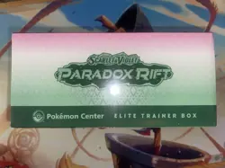 Pokemon TCG Paradox Rift Pokemon Center Exclusive Elite Trainer Box Iron Valiant - Image 5