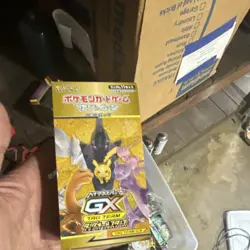 Pokemon Tag Team GX Japanese Booster Box Pikachu Mewtwo Charizard - Image 1
