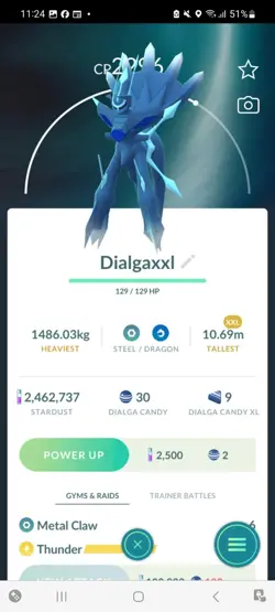 Pokemon Go Legendary Dialga ( XXL) ( Normal ) - Image 1