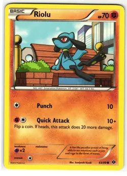 RIOLU 63/99 NEXT DESTINIES ENGLISH POKEMON TCG - Image 1