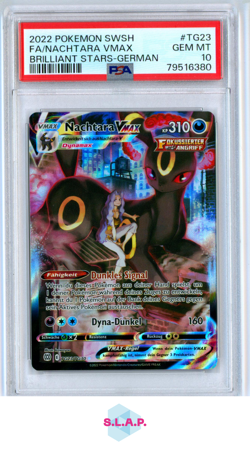 FA/NACHTARA VMAX BRILLIANT STRS-GER POKEMON SWSH BRILLIANT STRS 2022 TG23 PSA 10 - Image 1