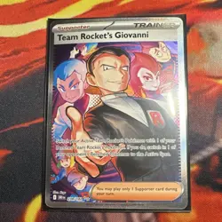 Pokemon Team Rocket's Giovanni Full Art Holo Trainer 238/182 Destined Rivals - Image 1