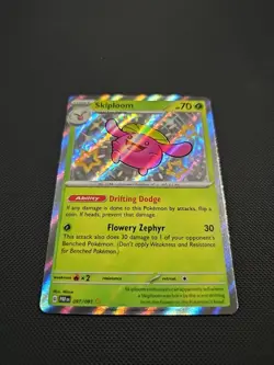 Pokemon TCG Skiploom Scarlet & Violet: Paldean Fates 097/091 Holo Shiny Rare - Image 2