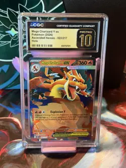 Pristine 10 CGC - Mega Charizard Y EX 022 - English Ascended Heroes Holo Pokemon - Image 1