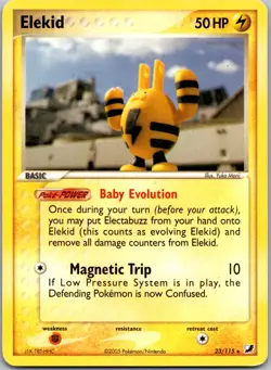 Elekid #23/115 Unseen Forces Pokemon Moderately played - Image 1