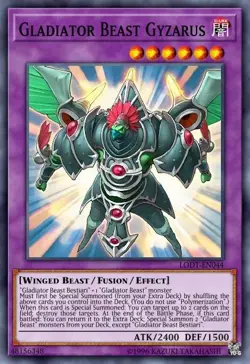 LODT-EN044 Gladiator Beast Gyzarus UNL Edition Super Rare Near Mint YuGiOh TCG - Image 1