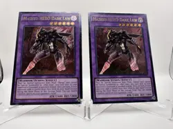 Masked HERO Dark Law OP01-EN003 (Ultimate Rare) NM - Yu-Gi-Oh! x2 Copies - Image 2