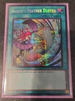 Yugioh: Harpie's Feather Duster - MP24-EN058 Prismatic Secret Rare 1st Ed NM - Image 1