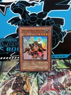 YuGiOh Phantom Beast Wild Horn Super Rare GX02-EN002 LP Holo Unlimited 1996 - Image 1