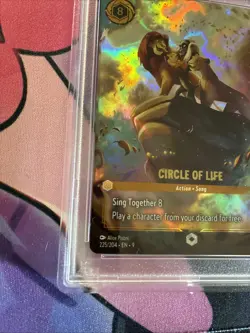 Disney Lorcana Circle of Life-Enchanted Foil 225/204 Fabled PSA 10 English - Image 5