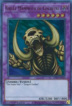GFP2-EN120 GREAT MAMMOTH OF GOLDFINE ULTRA RARE 1ST EDITION NEAR MINT YuGiOh TCG - Image 1