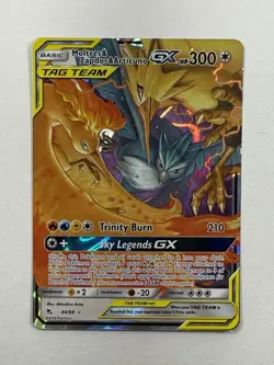 Pokemon TCG - Moltres Zapdos Articuno GX 44/68 Hidden Fates Tag Team Card | NM - Image 2
