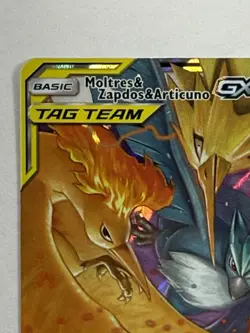 Pokemon TCG - Moltres Zapdos Articuno GX 44/68 Hidden Fates Tag Team Card | NM - Image 3
