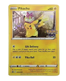Pokemon TCG Card Pikachu Sword & Shield Promo SWSH234 Holo - Image 1