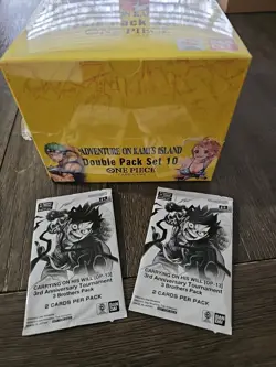 ONE PIECE CARD GAME DISPLAY OP-15 8x DOUBLE PACK SET 10 ENGLISH DP-10 & Bonus - Image 3