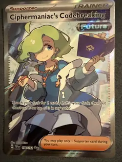 Pokemon TCG Ciphermaniac's Codebreaking Ultra Rare Trainer Card 198/162 - Image 1
