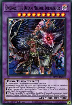 BLVO-EN042 Oneiros, the Dream Mirror Tormentor Super Rare 1st Ed NM YuGiOh TCG - Image 1