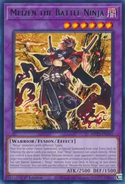 MP23-EN185 Meizen the Battle Ninja Rare 1st Edition Near Mint YuGiOh TCG - Image 1