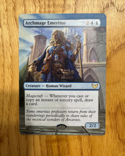 MTG Magic Altered Hand Painted Original Art Card -- Archmage Emeritas - Image 1