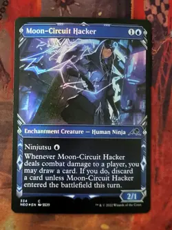 MTG Card : Moon-Circuit Hacker (Kamigawa: Neon Dynasty ) SHOWCASE FOIL - Image 1