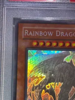PSA 9 Mint 2007 Rainbow Dragon TAEV-EN006 1st ED Ghost Rare YuGiOh English Holo - Image 2