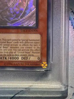 PSA 9 Mint 2007 Rainbow Dragon TAEV-EN006 1st ED Ghost Rare YuGiOh English Holo - Image 5