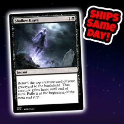 Shallow Grave - Custom Art Magic: The Gathering Playtest Card - Commander EDH - Image 1