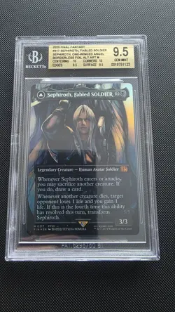 BGS 9.5 MTG Sephiroth, Fabled SOLDIER Borderless Foil 0317 Final Fantasy - Image 1