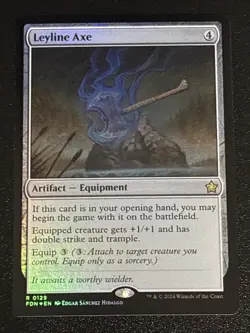 MTG Foundations Leyline Axe Foil 0129 NM Rare - Image 1