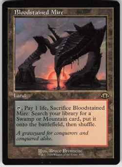MTG Bloodstained Mire (Retro Frame) Normal NM Modern Horizons 3 Magic 435 - Image 1