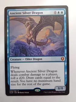 Ancient Silver Dragon 56 Commander Legends Battle for Baldur's Gate MTG - Image 1