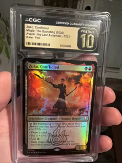 MTG Zuko, Conflicted Foil Avatar: The Last Airbender TLA CGC Pristine 10 - Image 1