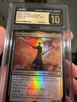 MTG Zuko, Conflicted Foil Avatar: The Last Airbender TLA CGC Pristine 10 - Image 3