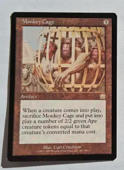 Magic MTG - Monkey Cage - Mercadian Masques - NM - Image 1