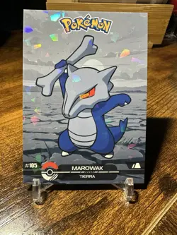 2025 Pokemon Crystal Card Collection Black Dark Edition #105 Marowak Holo - Image 1