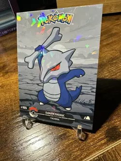 2025 Pokemon Crystal Card Collection Black Dark Edition #105 Marowak Holo - Image 2