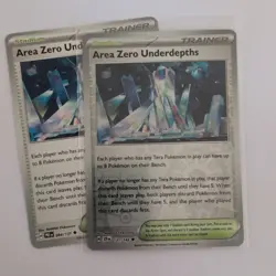 AREA ZERO UNDERDEPTHS -STELLAR CROWN and Prismatic POKEMON CARD -131/142 x2 - Image 1