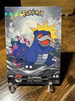 2025 Pokemon Crystal Card Collection Black Dark Edition #080 Slowbro Holo - Image 1