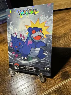 2025 Pokemon Crystal Card Collection Black Dark Edition #080 Slowbro Holo - Image 2